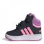 adidas Hoops Mid Lifestyle Basketball Strap Shoes Childrens Legink/Beam