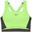 Under Armour Crossback Longline Sports Bra Womens Quirky Lime