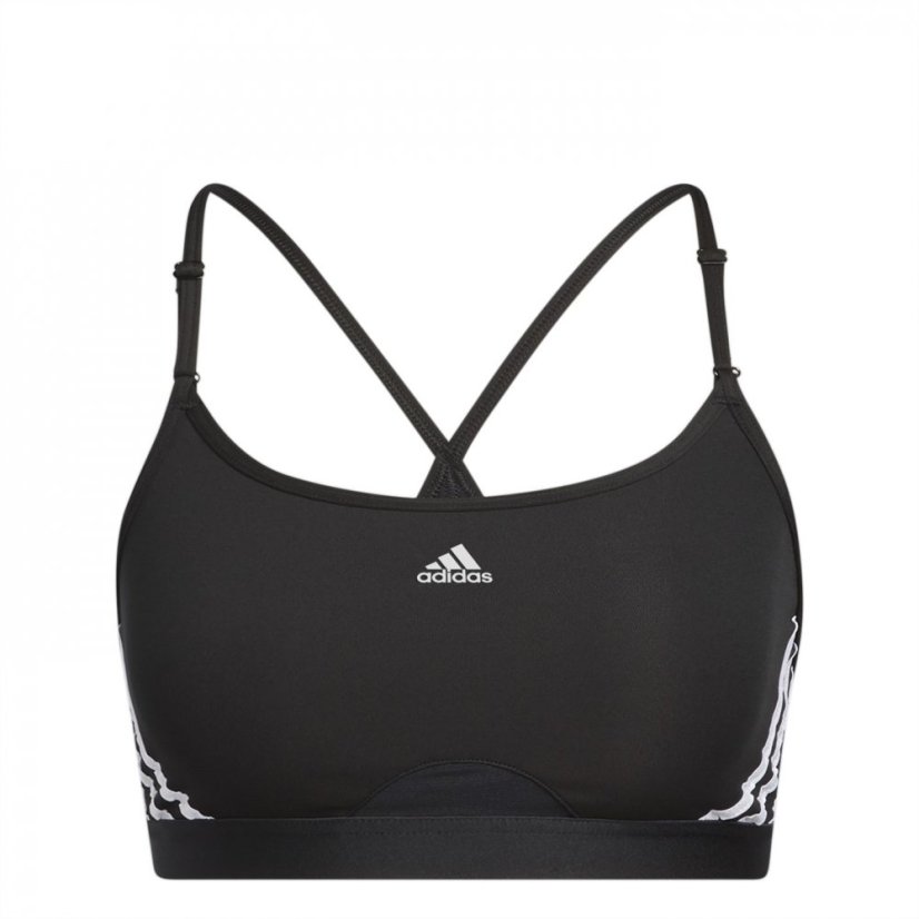 adidas Aeroreact Low Impact Sports Bra Womens Black/White