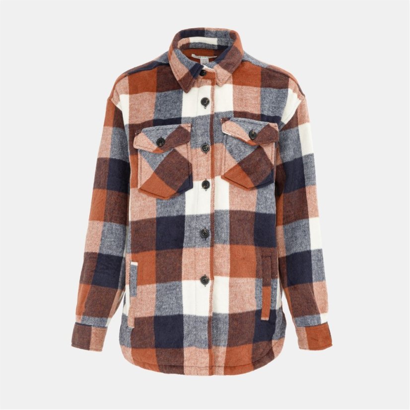 Miso Wool Shirt Ladies Brown