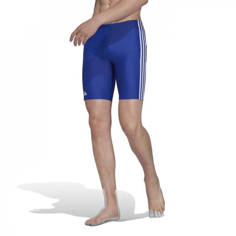 adidas Primeblue 3-Stripes Swim Jammer Mens Blue