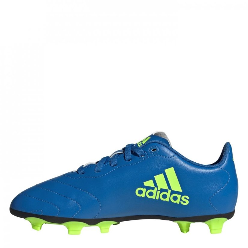 adidas Goletto Firm Ground Football Boots Juniors Blue/Lemon