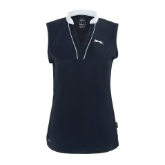 Slazenger Sleeveless dámské polo tričko Navy