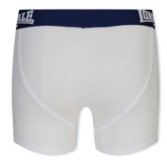 Lonsdale 2 Pack Boxer Shorts Junior White/Navy