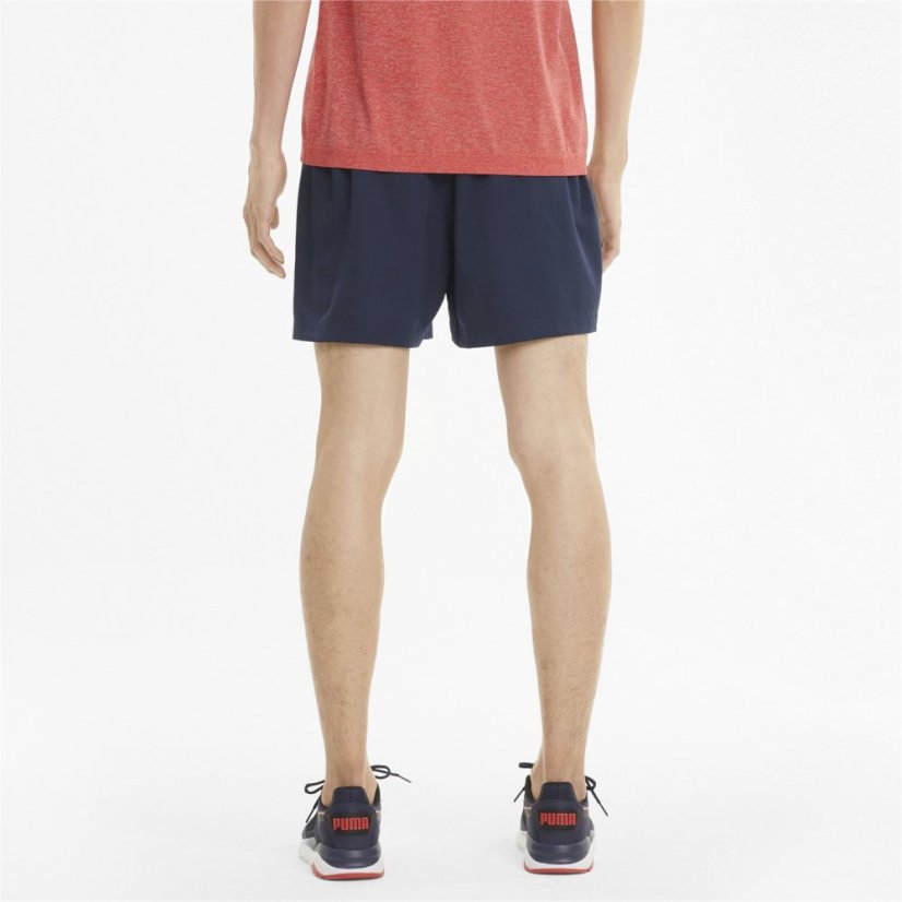 Puma Essentials Logo Woven Shorts 5 Mens Navy/White