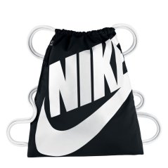 Nike Gym Drawstring Bag Blk/Wht/Wht