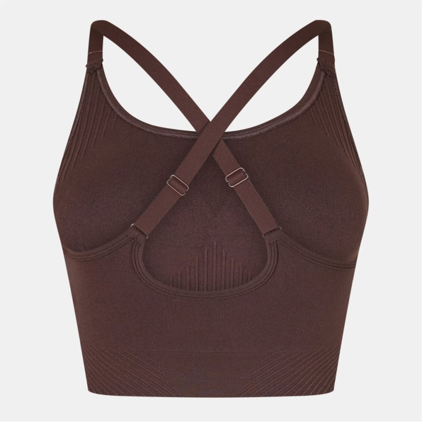 USA Pro UP Seamless Adjustable Sports Bra Espresso