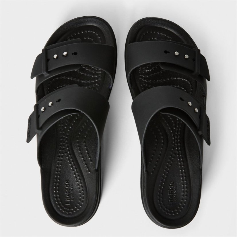 Crocs Women's Brooklyn Flat Sandals Black