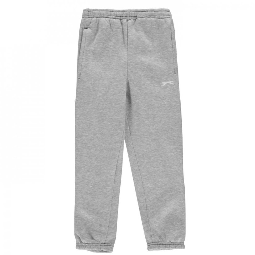 Slazenger Closed Hem Fleece Pants Junior Grey Marl