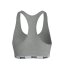 Lonsdale Sports Bra Ladies Grey Marl