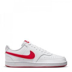 Nike Court Vision Low Trainers Mens White/Red