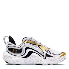 Under Armour Unisex Adults Spawn Basketball Trainers White