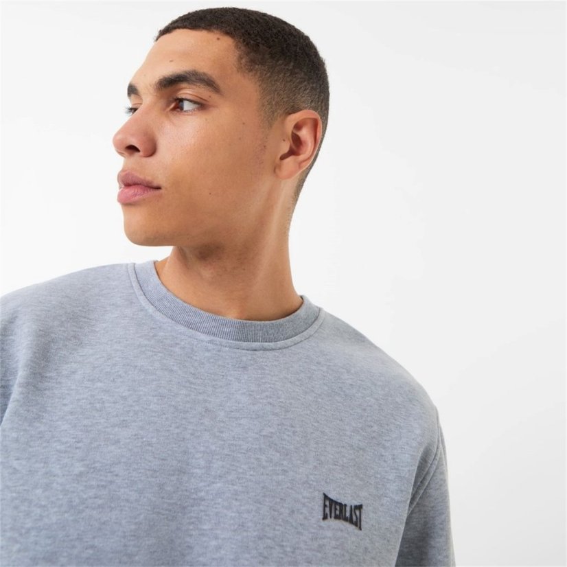 Everlast Premium Crew Sweatshirt Mens Grey Marl