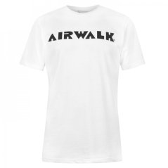 Airwalk Logo Short Sleeve T Shirt Mens White