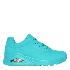 Skechers Women's Uno Casual Low-Top Trainers Turquoise