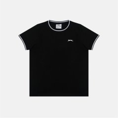 Slazenger Kids' Slaz Tipped Regular Fit T-Shirt Black