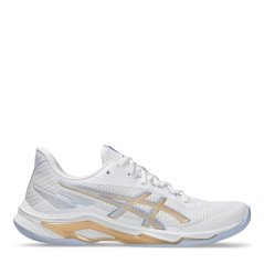Asics NETBURNER BALLISTIC FF 4 Indoor Shoes Womens Wht/Champ