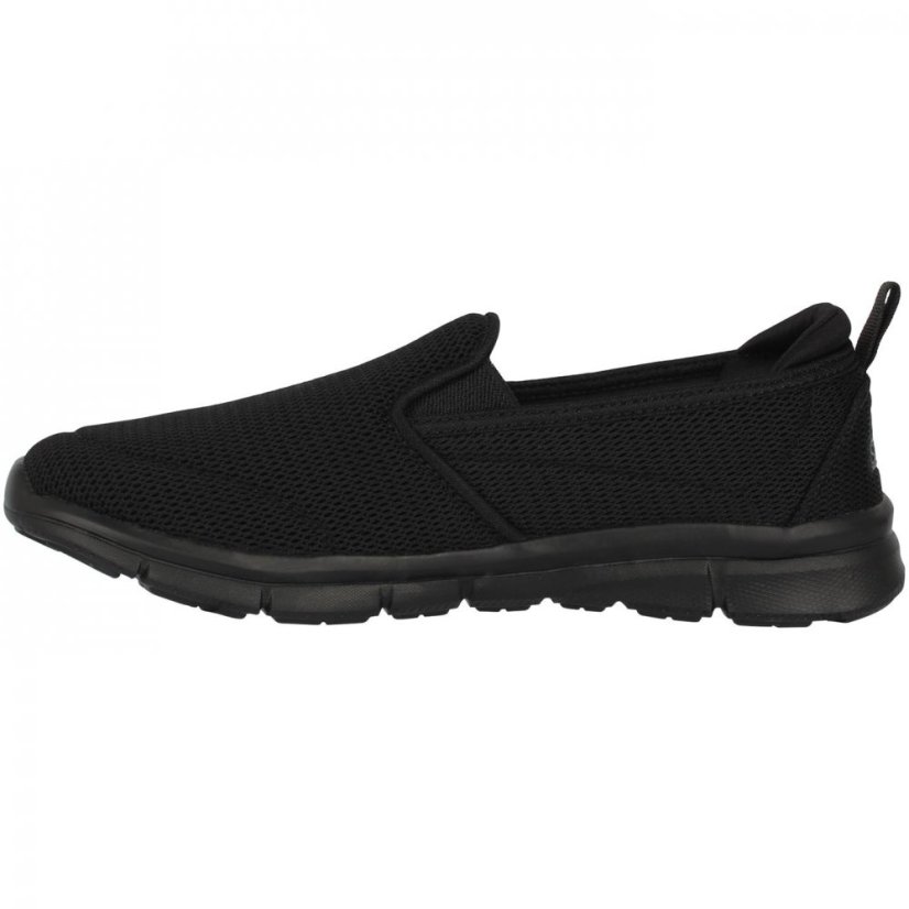 Slazenger Zeal Slip On Ladies Shoes Black Mesh