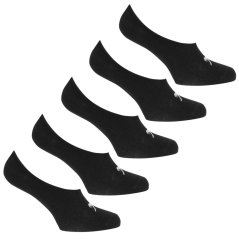 Slazenger Invisible 5 Pack Socks Ladies Black