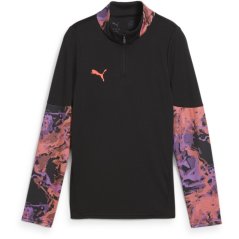 Puma IndividualCUP 1/4 Zip-Top Juniors Puma Black