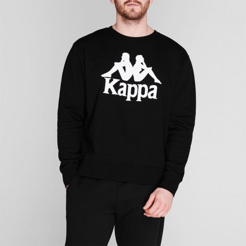 Kappa Essential Crew Sweatshirt Black