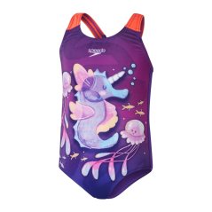 Speedo DigiPrntSSuit Bb99 Purple/Pink