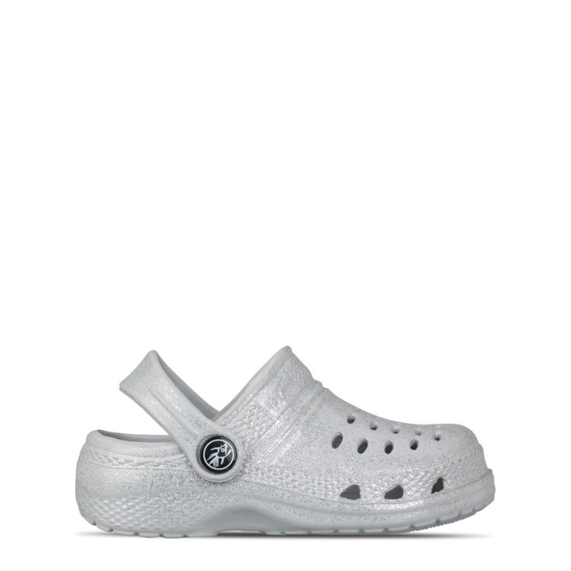 Hot Tuna Cloggs Infants Silver Glitter