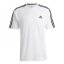 adidas Classic 3 Stripe Sereno pánske tričko White/Black