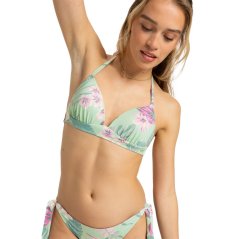 Roxy Women's Sun Triangle Fold Bikini Top Fm Grn/Cst Brz