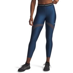 Under Armour Womens HeatGear® Mesh Performance Gym Legging Blue/Blue Haze