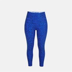 LA Gear Women's Performance Gym Leggings Blue Vrlt Nrg