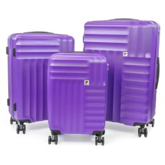 Pierre Cardin Soleil 26-inch Hard Shell Large Suitcase Luggage Purple Cl898-10