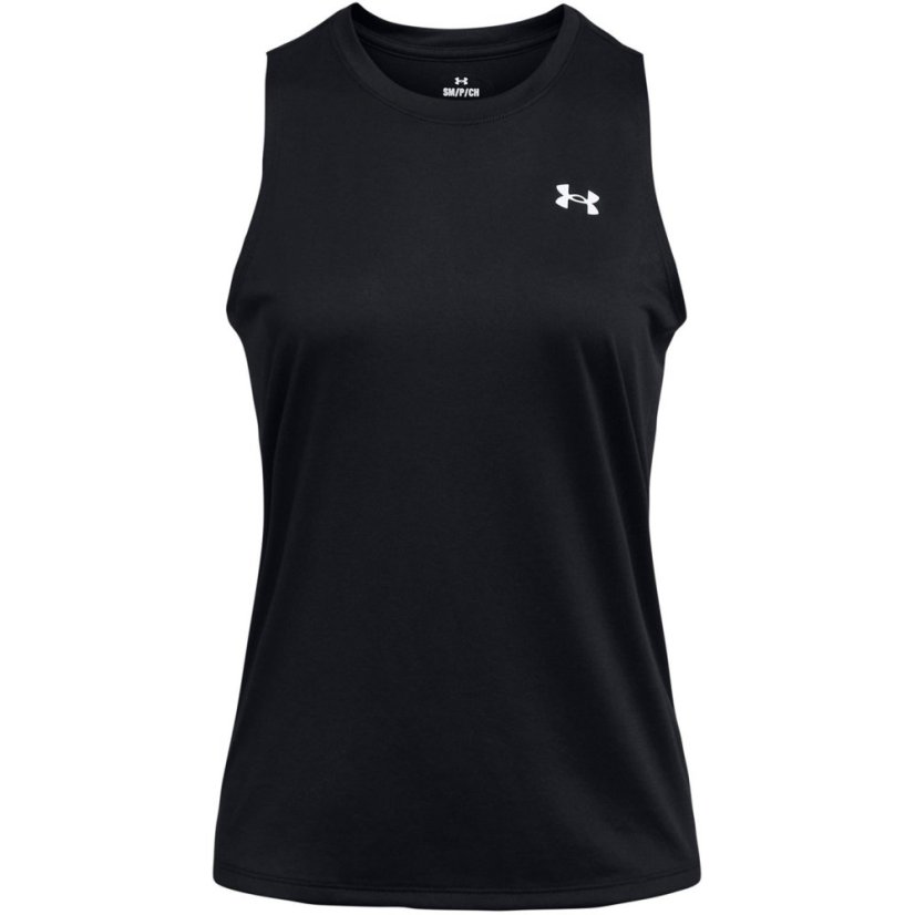 Under Armour Women's Tech Solid Tank Vest Black/White