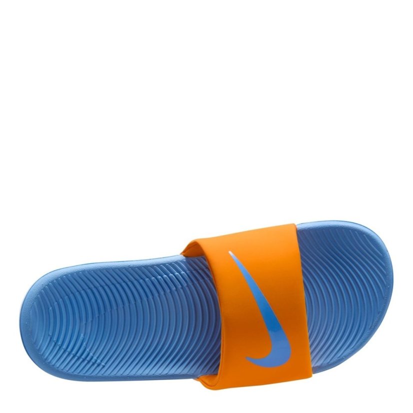 Nike Kawa Little/Big Kids' Pool Sliders Orange/Blue