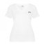 Slazenger V Neck T Shirt Ladies White
