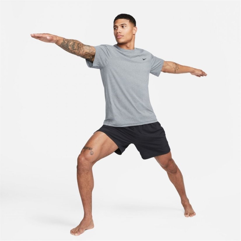 Nike Dri-FIT UV Hyverse Men's Short-Sleeve Fitness Top Smoke Grey