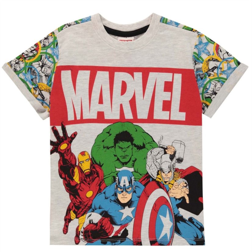 Character Short Sleeve T Shirt Boys Avengers