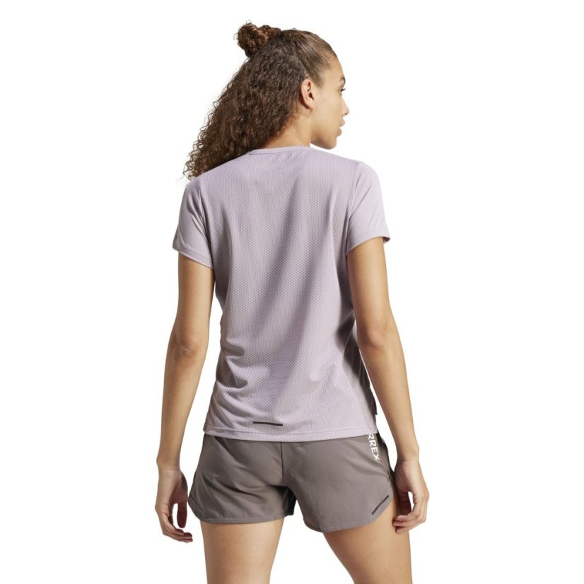 adidas Terrex Agravic Trail Running T-Shirt Preloved Fig