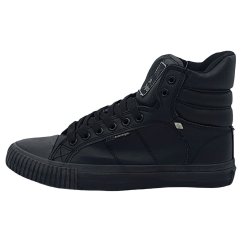British Knights Atoll Mid PU Junior Trainers Black/Black