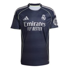 adidas Real Madrid Away Shirt 2025 2026 Adults Blue