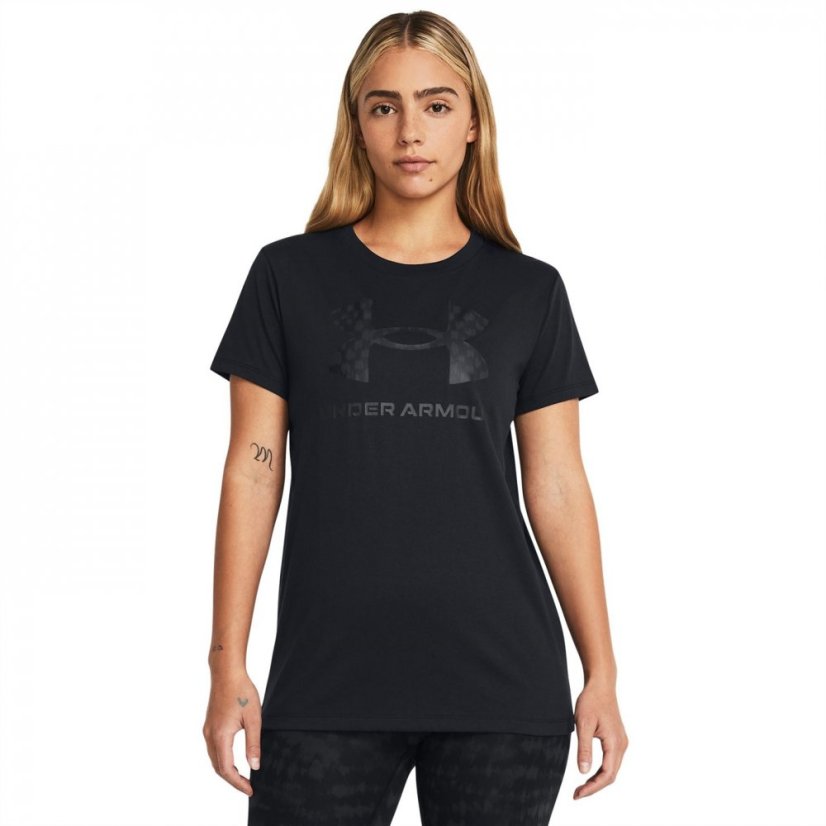 Under Armour Sportstyle Graphic Short Sleeve Womens Blk/Blk