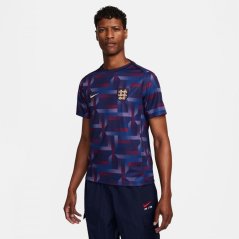Nike England Academy Pro Pre Match Shirt 2024 Adults Purple/Seasame