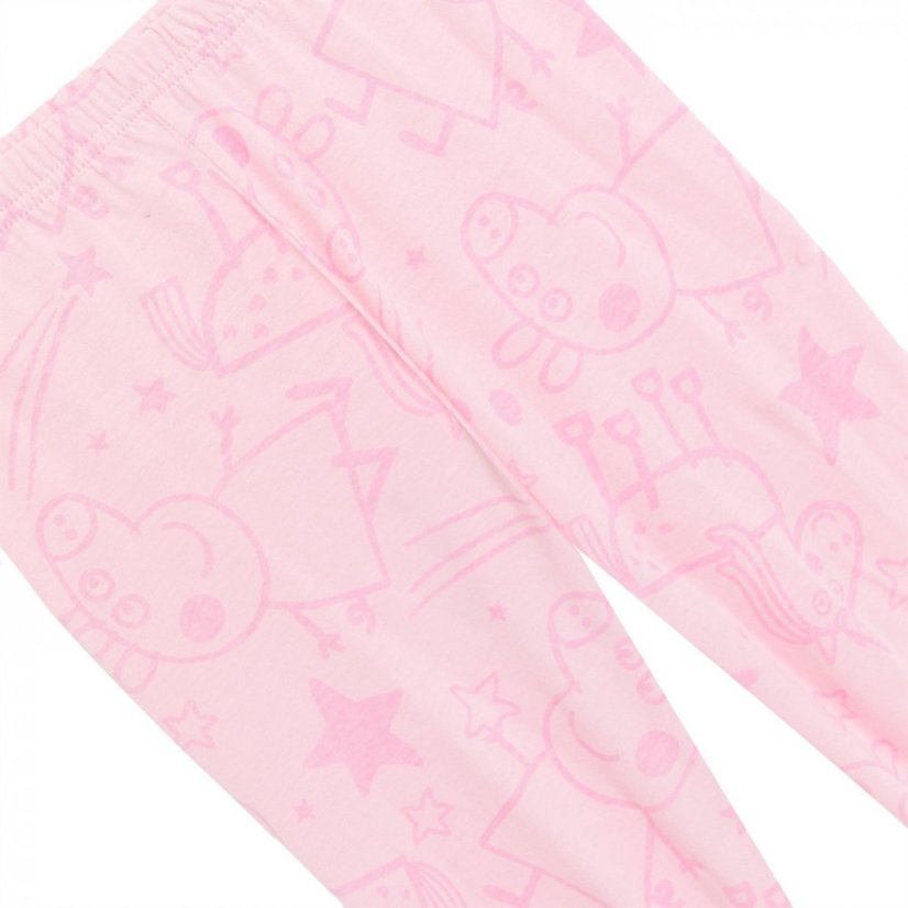 Character Peppa Pig Long Sleeve Pj Set Pink/Aqua