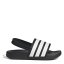 adidas Adilette Estrap Slides Kids Black/White