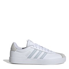 adidas VL Court 3.0 Low Skateboarding Shoes Womens Ftwr Wht/Blue