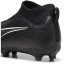 Puma Ultra Match+ Laceless Junior Firm Ground Football Boots Black/White