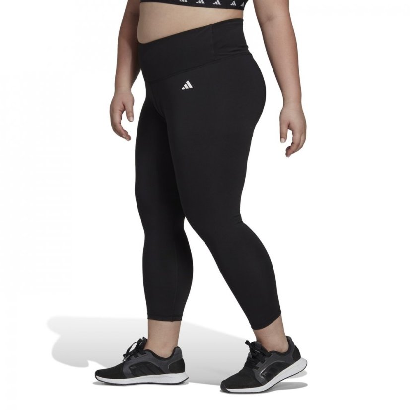 adidas Training Essentials High-Waisted 7/8 Leggings (Plus Size) Black