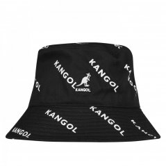 Kangol AOP Bucket Hat Black