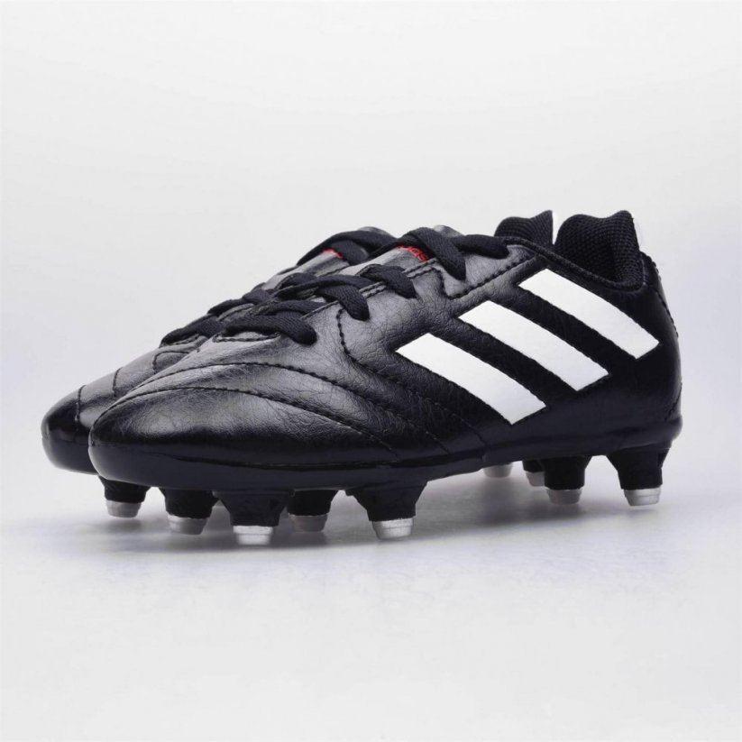 adidas Goletto VIII Soft Ground Football Boots Kids Black/White