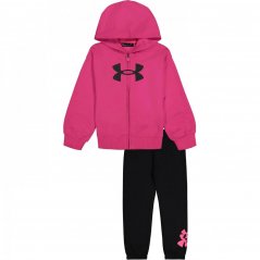 Under Armour Armour Hooded Zip Set Infant Girls Pink